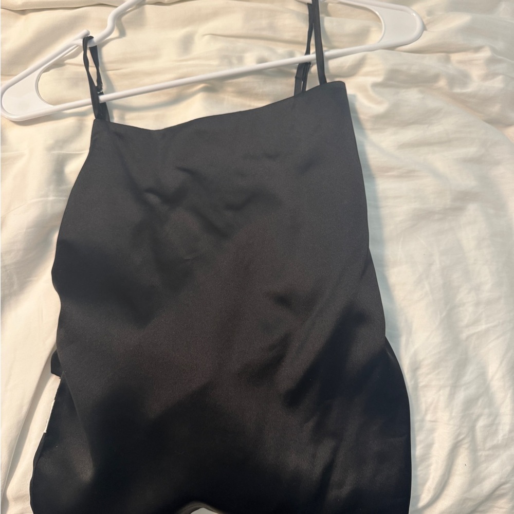 Zara Black Satin top